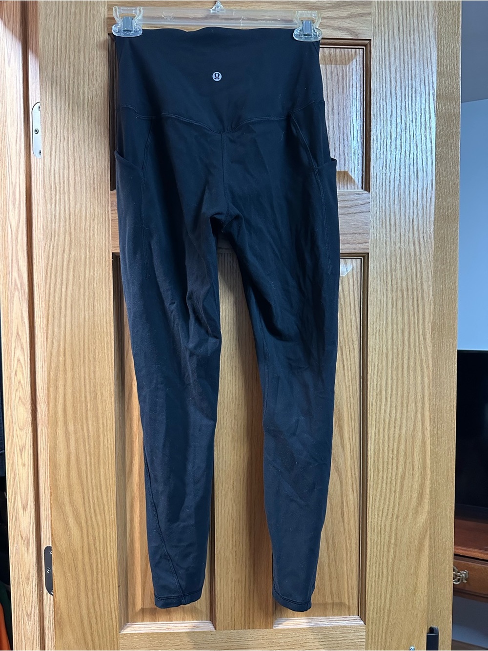 lululemon athletica Black High-Waist Leggings with Side Pockets